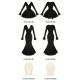 With Puji Crush Top Short and Long Low V Neck One Piece and Set(Pre-Order/Full Payment Without Shipping)